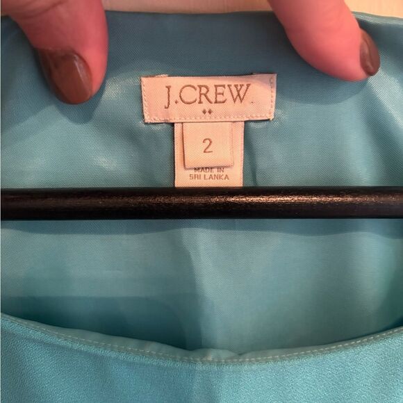 J. Crew Vibrant Turquoise Sleeveless Mini Dress - Picture 3 of 5